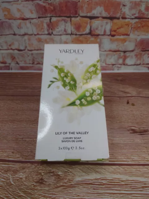 VINTAGE YARDLEY LILY of The Valley 3 x 100g Luxury Soaps BRAND NEW ...