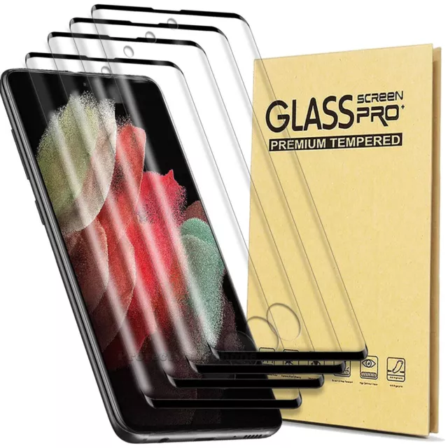 For Samsung Galaxy S24 S23 S22 Ultra/+ S21 FE 5G Tempered Glass Screen Protector