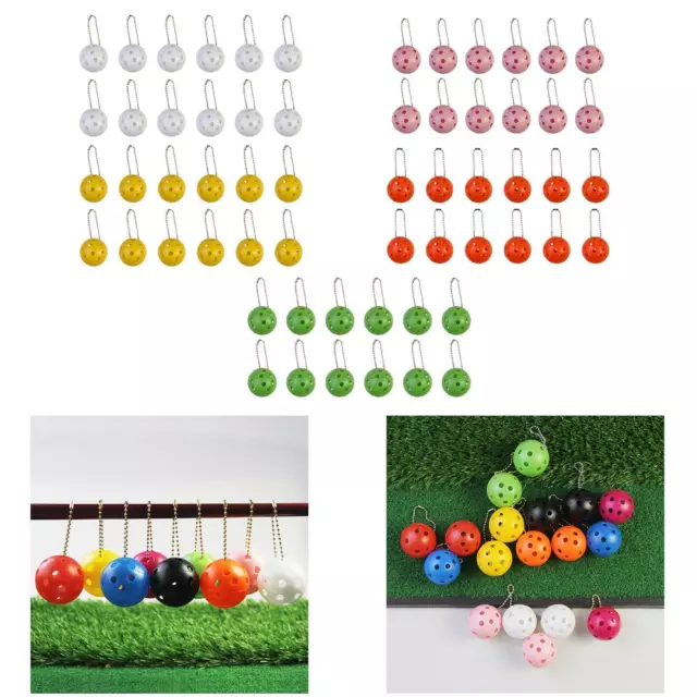 12Pcs Pickleball Keychain Hanging Toy Creative Pickleball