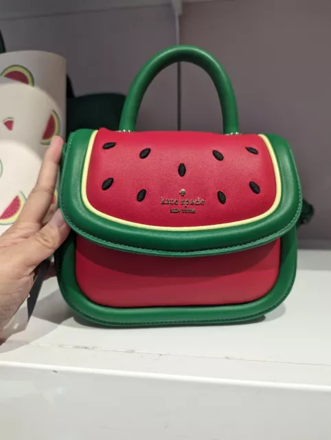 Kate Spade Puffy Watermelon Mini Top Handle Crossbody / Satchel Kb706 Nwt $399