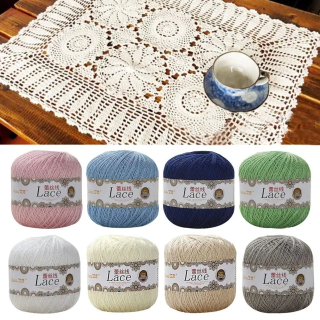 Hilo artesanal tejido a mano lana bordado hilo ganchillo algodón puntiagudo