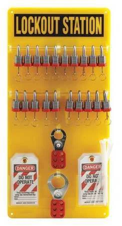 Brady 51194 Lockout Station,Filled,23-1/2 In H