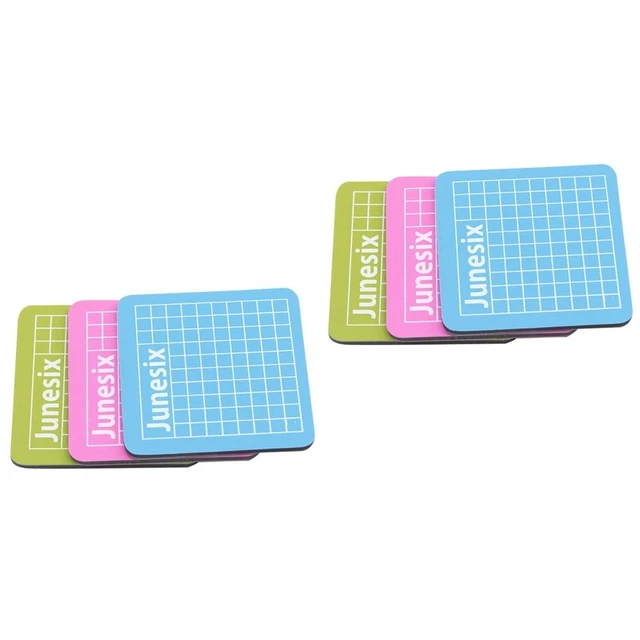 6 piezas 6x6cm mini profesional resistente al deslizante alfombra de corte de pvc para