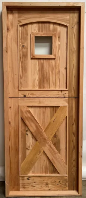 Rustic reclaimed lumber 37.5 X 81.5 Dutch door solid wood castle  U choose size