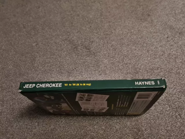 Jeep Cherokee XJ Haynes Service & Repair Workshop Manual 93 To 96 2.5 4.0 Petrol 3