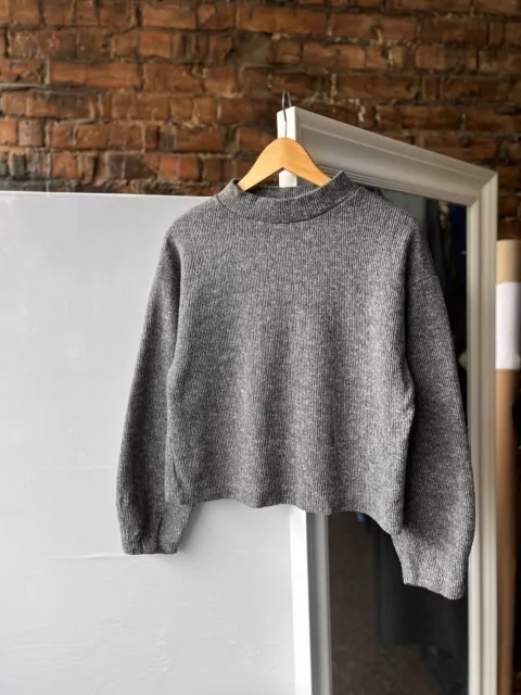 Zara Sweat-shirt gris doux au toucher pour femme Taille - S