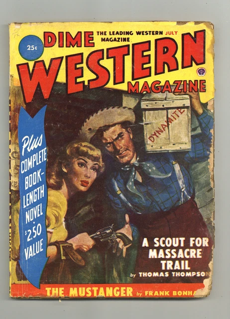 DIME WESTERN MAGAZINE Pulp Jul 1951 Vol. 60 #4 FN+ 6.5