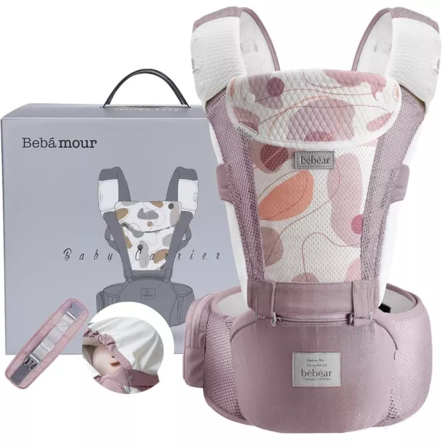 Bebamour Baby Carrier Front And Back Carry Newborn to Toddler Hip Carrier NEW