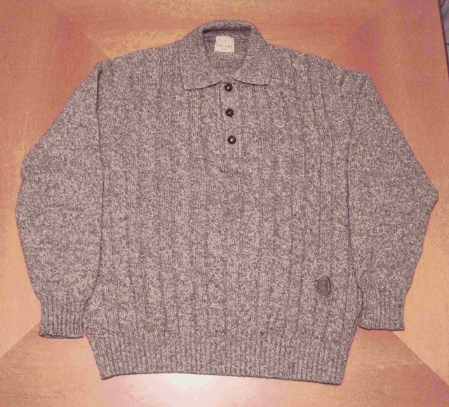NUOVO Trussardi maglione M (veste L) maglia vintage 90's lana (No Paul Shark)