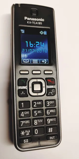 Panasonic KX-TCA185 ++Hervorragender Zustand++ Set: Telefon,Ladest.,Gürtelclip