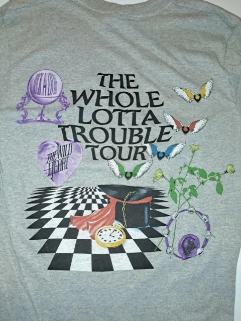 Vintage Original Stevie Nicks Whole Lotta Trouble Tour 1991 Shirt Size M