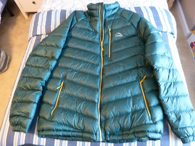LL Bean Ultralight 850 Down Jacket Full Zip Men’s Large Tall, DOWNTEK PERTEX