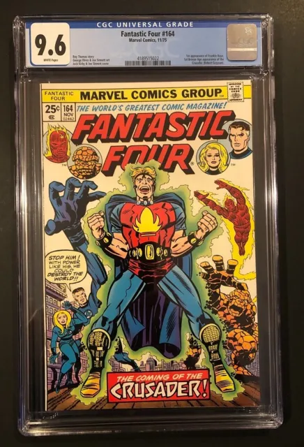 Fantastic Four #164 CGC 9.6, White Pages, 1st Appearance of the Crusader