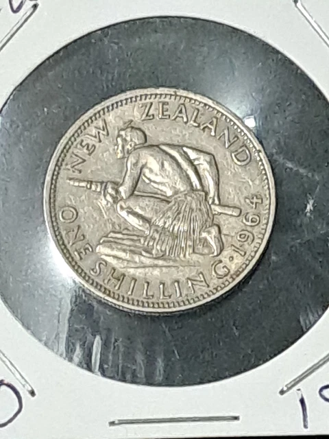 1964 NEW ZEALAND Elizabeth II Shilling Coin