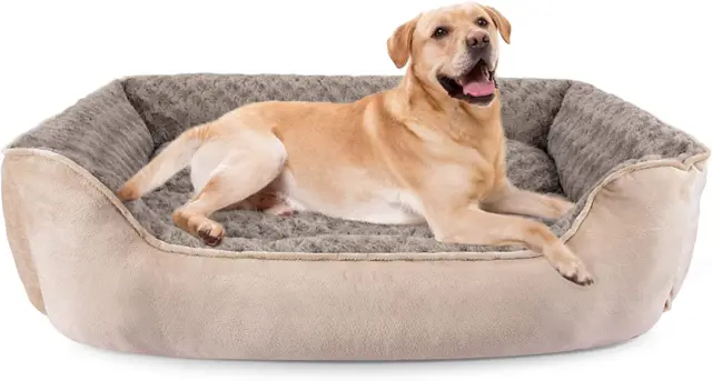 Rectangle Dog Bed for Large Medium Small Dogs Machine Washable Sleeping Sofa Non