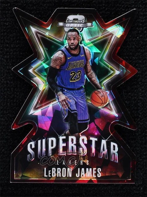 2018 Contenders Optic Superstar Die-Cuts Prizms Red Cracked Ice LeBron James #2