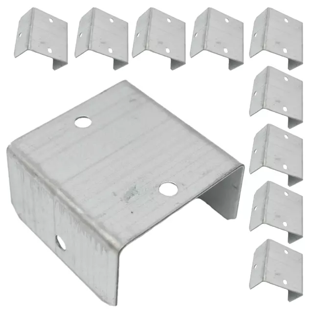 Fence Panel Clip Trellis Bracket Garden Decking Galvanised 50mm