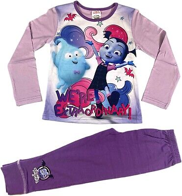 Official Girls Disney Vampirina Pyjamas Pajamas Pjs Kids Children's Age 5 6 8 10