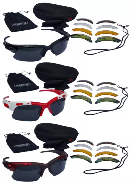 Chex Europa Golf Sportsglasses Soleil 5 Interchangeable Lentilles Coque