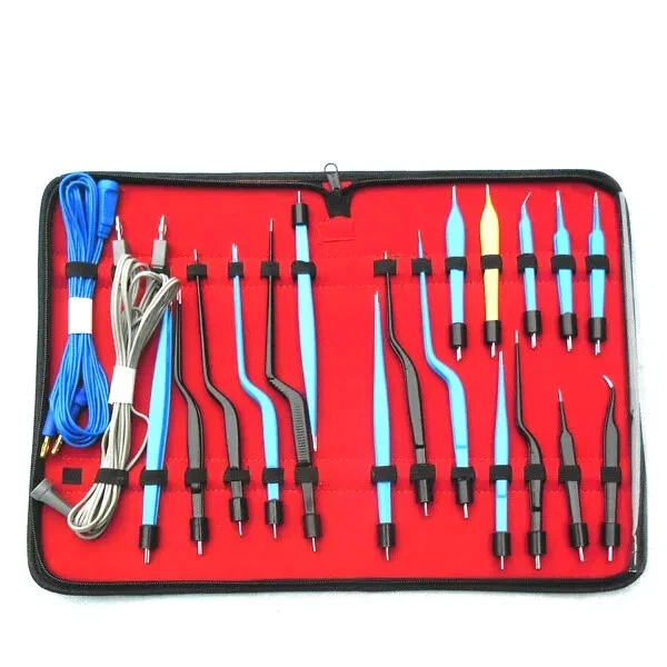 HIGH CLASS Bipolar Bayonet Forceps Electrosurgical Instruments set