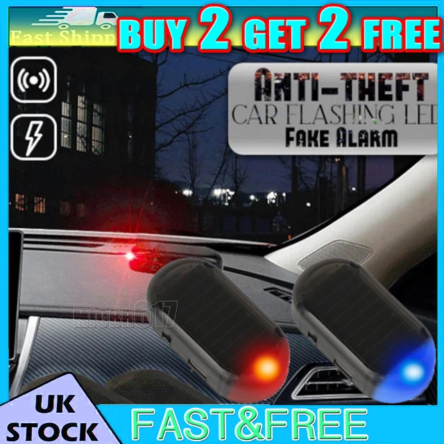CAR SECURITY LIGHT Solar Powered Dummy Alarm Wireless Warning Anti