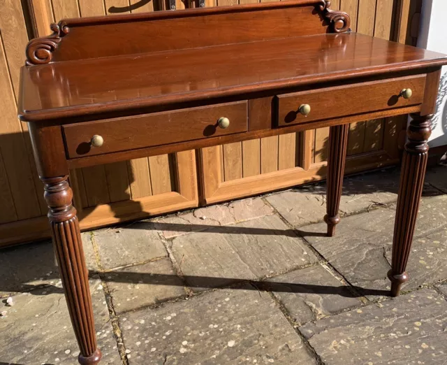 A Vintage Early  19th Century Style Mahogany Consul Or Hall Table C1950.