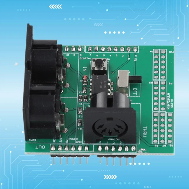 FR MIDI SHIELD Digital Interface Adapter Plate MIDI IN/MIDI OUT/MIDI ...