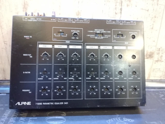 Old School Alpine 3401 - 7 Band Parametric Car Stereo Equalizer