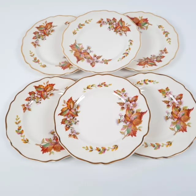 Royal Doulton Wilton Bread & Butter Side Plates Vintage Earthenware England x 6