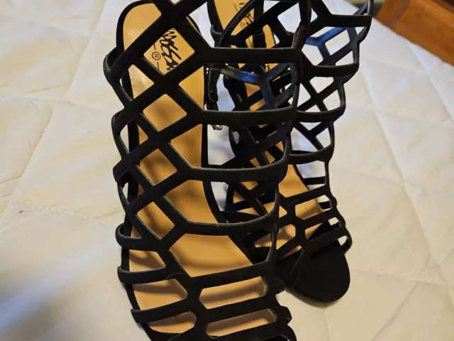 Womens Mossimo Kylea Caged Heel Strappy Gladiator Pumps Sz 8 M NEW!!! club sexy