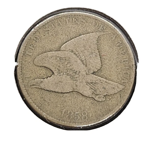 1858 (Small Letters) Flying Eagle Cent | GOOD