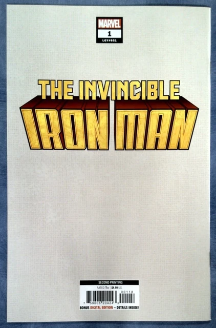 Invincible Iron Man #1 2nd Print 1:25 Layton Variant 2