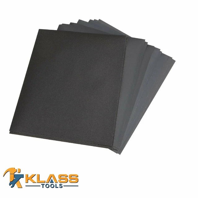 9 IN. X 11 in. Premium Wet & Dry Sandpaper/Sanding Sheets (Grit 80 to
