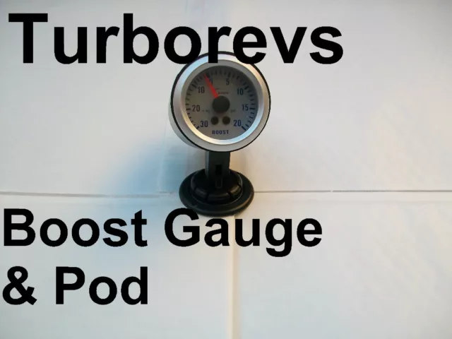 Vw Polo Golf Bora  Touran 1.8T Gti Tdi Turbo Boost Gauge + Dash Mount Pod Kit 3