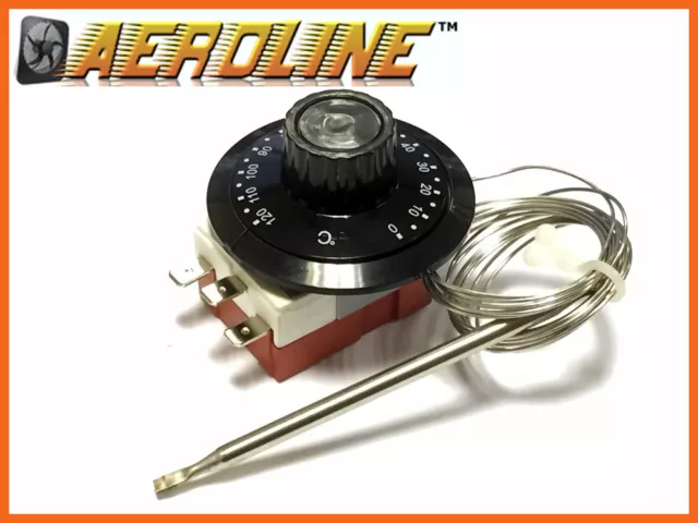 AeroLine Adjustable Electric Car Fan Thermostat Universal Fitting