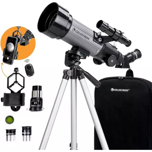 TELESCOPIO PORTATILE 70 DX CELESTRON con adattatore per smartphone