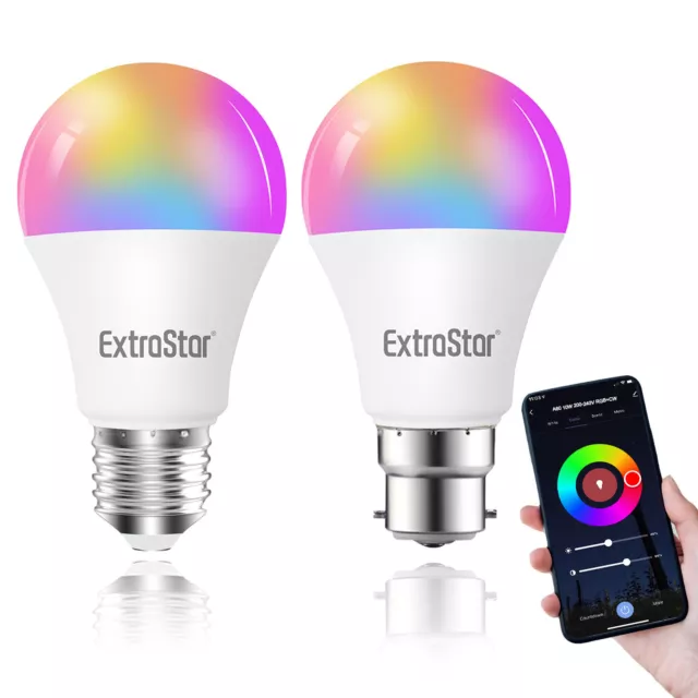 WiFi RGB Smart LED Glühbirne für Apps von iOS Android Amazon Alexa Google Home