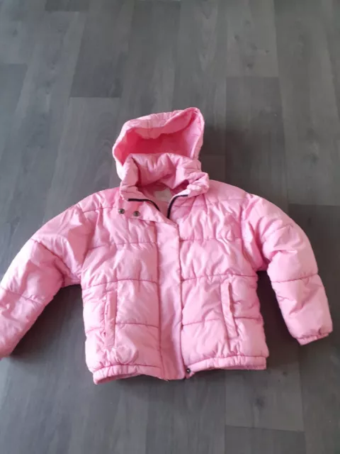 Next giacca puffa rosa ragazza con cappuccio nascosto