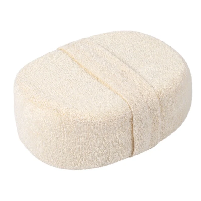 Exfoliante de ducha de bola de baño esponja natural Luffa para masaje saludable para todo el cuerpo BH3W4