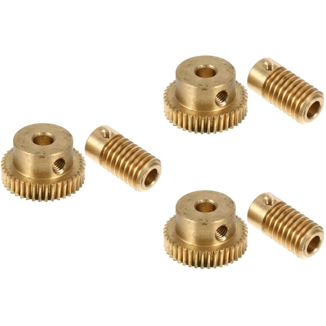 2 Pcs Turbinenwelle Kegelrad Mit 0 Schneckengetriebe Kleiner Modul