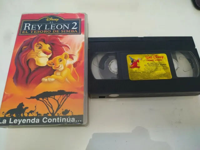 El Rey Leon 2 el Tesoro de Simba Clasicos Walt Disney - VHS Cinta Tape Español