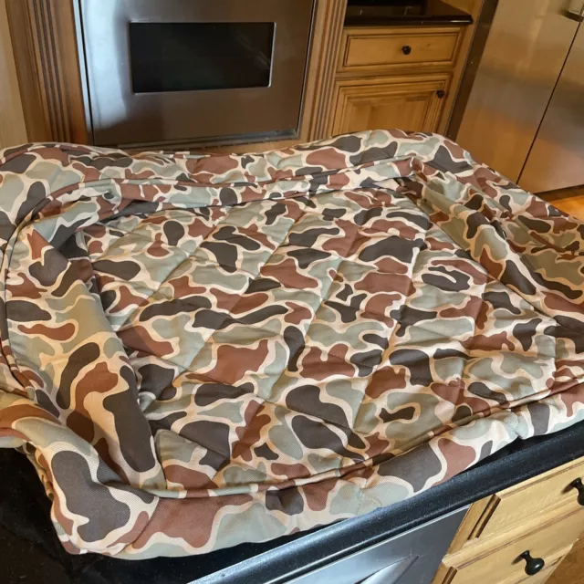 NEW ORVIS Bolster Dog Bed Cover Only Small camouflage