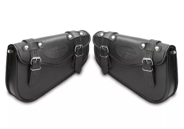 Sacoches Cavalières Paire pour Motos Custom Arizona Craftride noir 3l