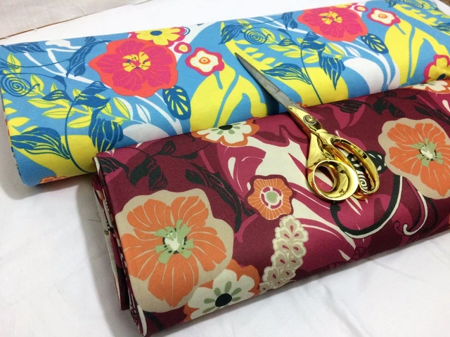 *NEW* Soft Poly Viscose Stretch Jersey*Hippy*Floral Dress/Craft/Cushion Fabric