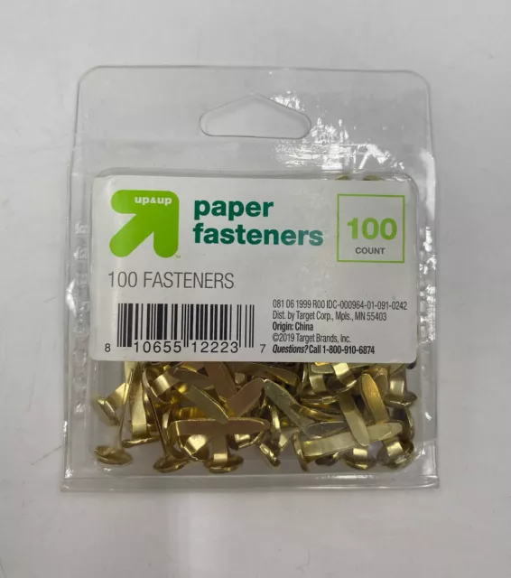 500 Pieces Gold Plated Metal Split Pin Brads Paper Fasteners Rivets  Scrapbooking
