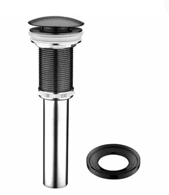 Desagüe emergente fregadero de baño para recipiente Vigo VG07000MB - negro mate