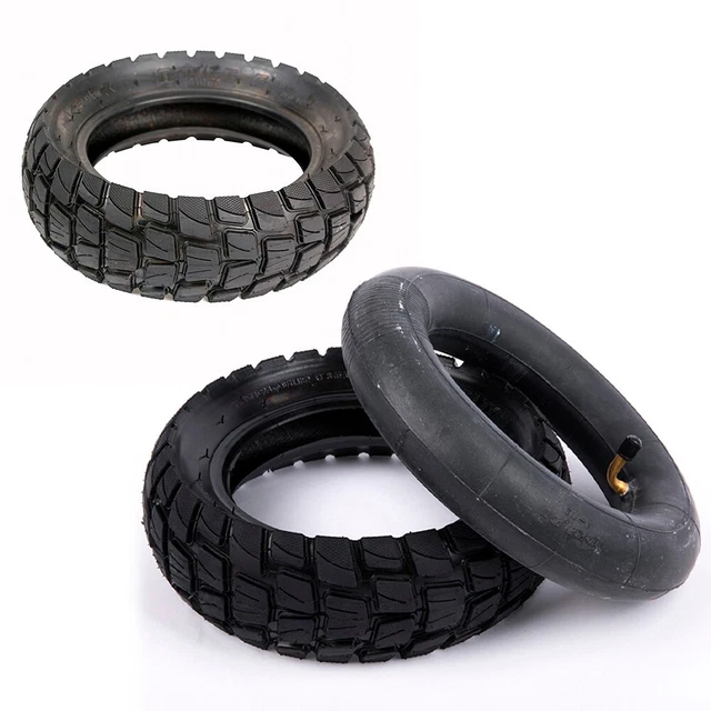 Roue Gonflable 10x3.0 Tout-Terrain Avec Pneu Montagne Et Chambre à Air - Compatible Frein à Disque Pour Trottinette Électrique