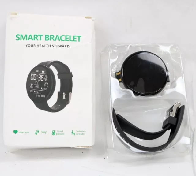 Smart Bracelet Your Health Steward Fitness Watch, Full Touch Screen -Black neuf