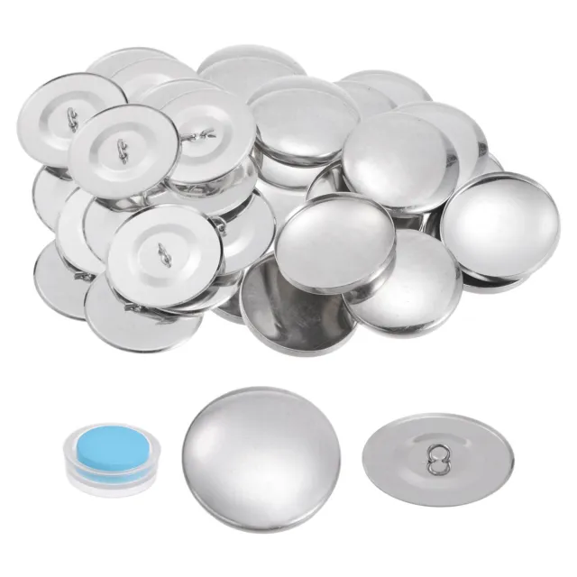 20 Sets Self Cover Button Kit 38mm Aluminum Button with Tools