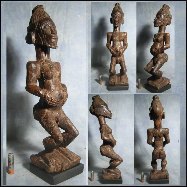 BAOULE STATUE Africa rci AFRICANTIC Ancient African Art First African Trunk